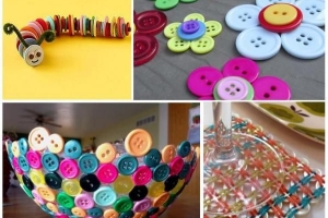 बटन के साथ शिल्प कैसे बनाएं - 5 DIY ट्यूटोरियल